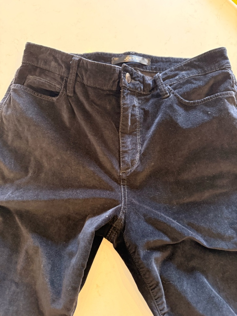 Joe's Jeans Womens Black Velvet Bootcut Jean Style Pants